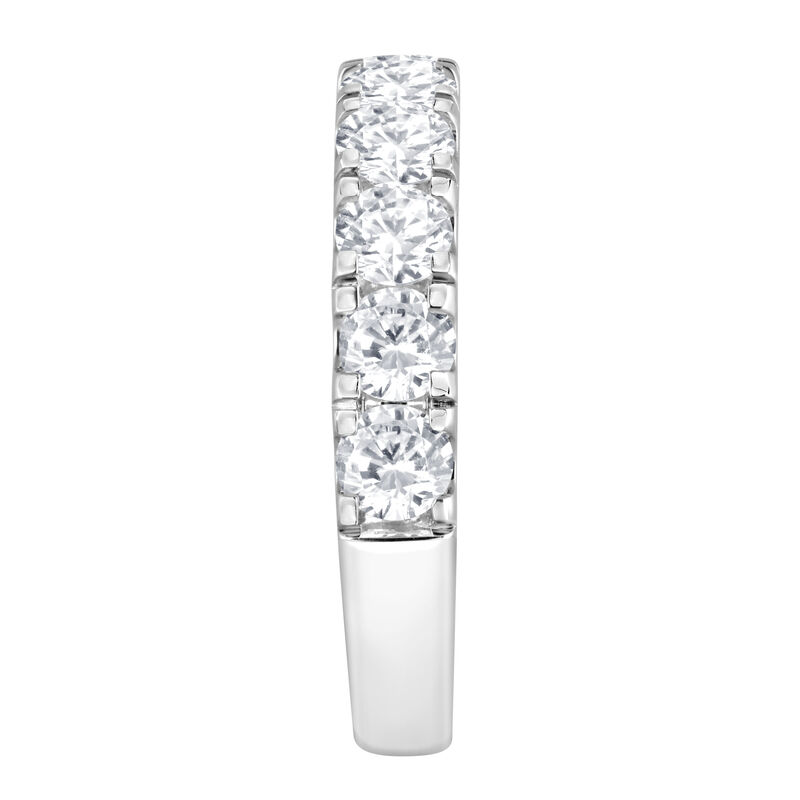 Round Lab Grown Diamond 2ctw. Anniversary Band in 10k White Gold image number null